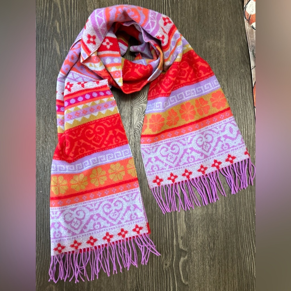 Mackintosh 100% Wool VTG Colorful Abstract Scarf!